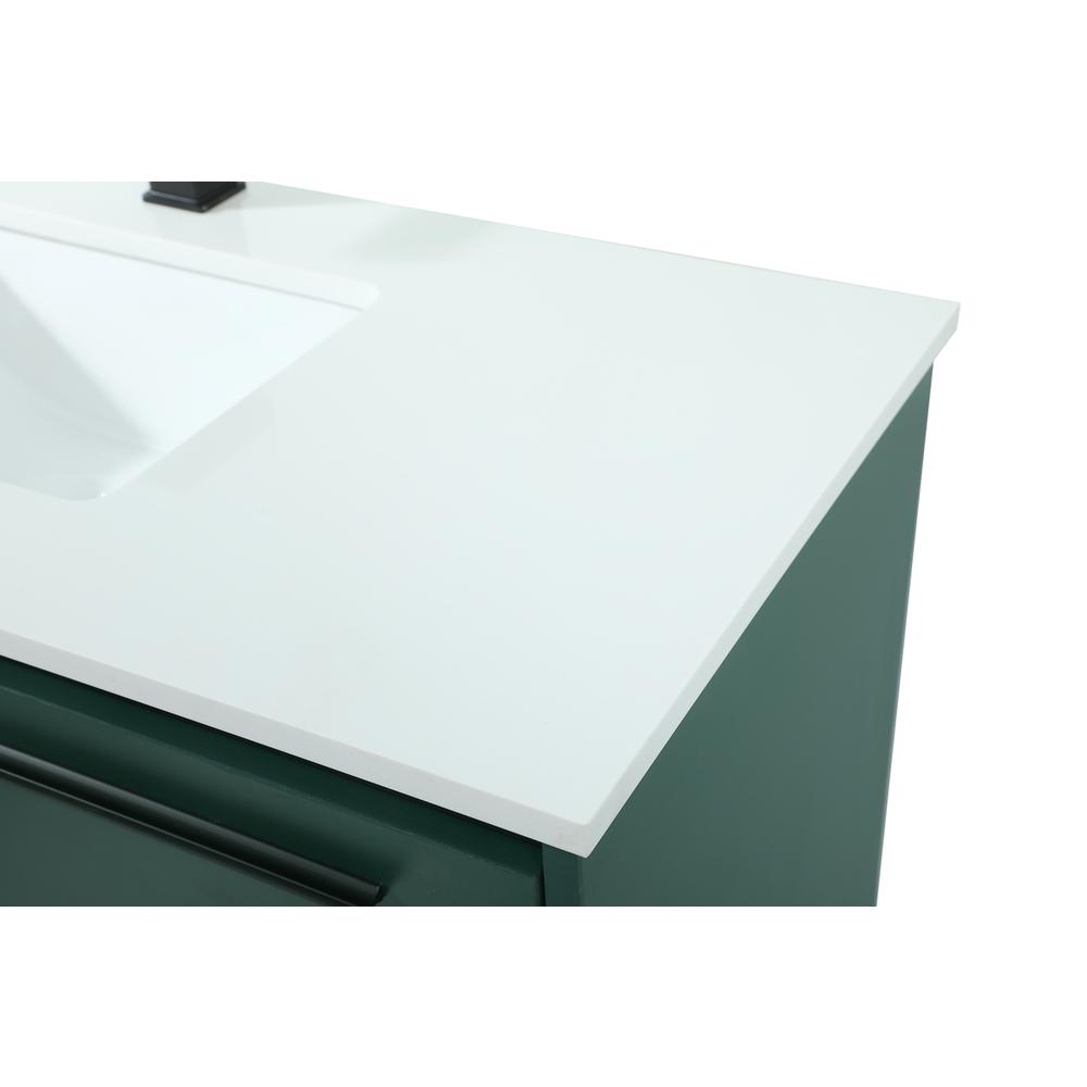 40 inch Single bathroom vanity in green. Picture 11