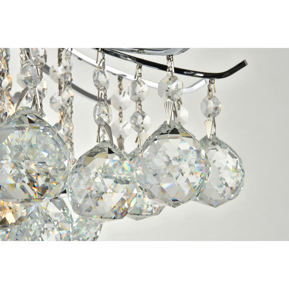 Toureg 3 light Chrome Flush Mount Clear Royal Cut Crystal. Picture 4