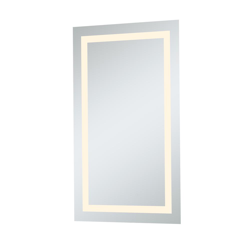 LED Hardwired Mirror Rectangle W24H40 Dimmable 3000K. Picture 4