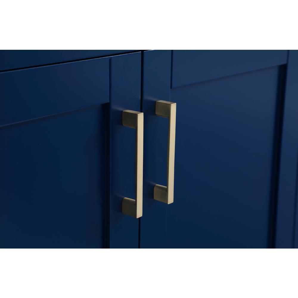 30 inch Single Bathroom Vanity in Blue. Picture 12