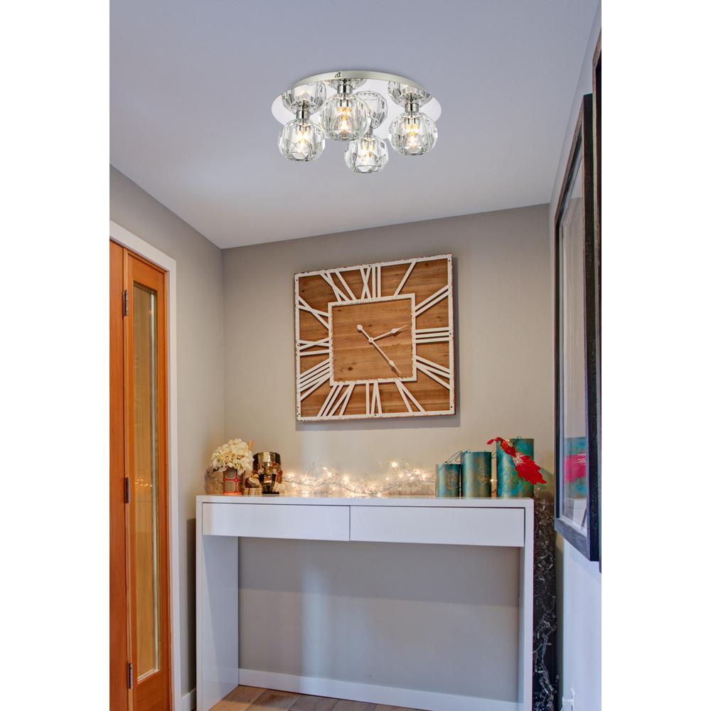 Graham 4 Light Ceiling Lamp in Chrome. Picture 7