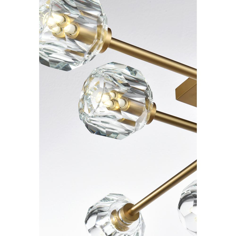Eren 31 inch Flush Mount in Satin Gold. Picture 5