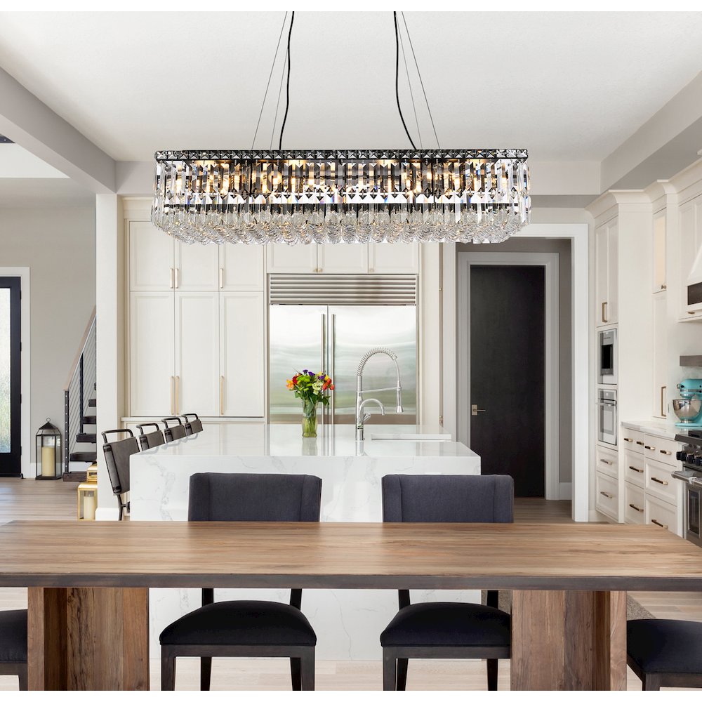 Maxime 36 Inch Black Chandelier. Picture 8