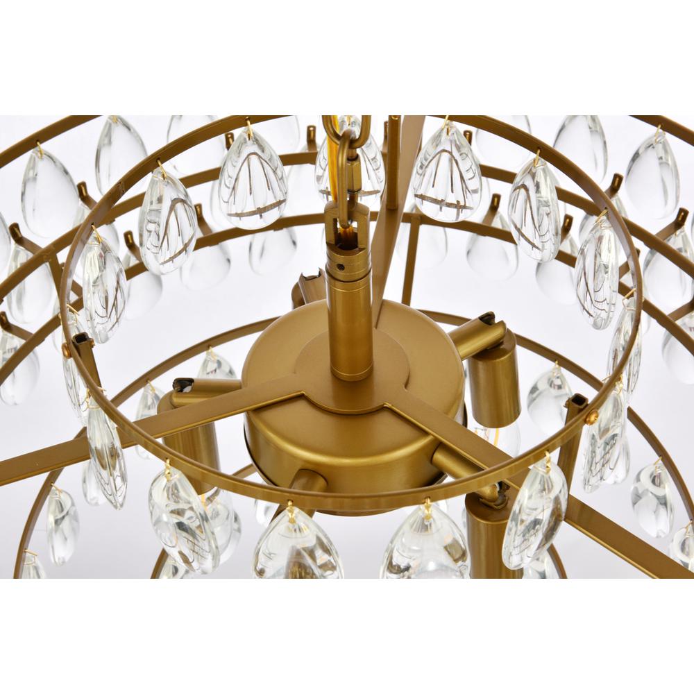 Mila 20 inch pendant in brass. Picture 5