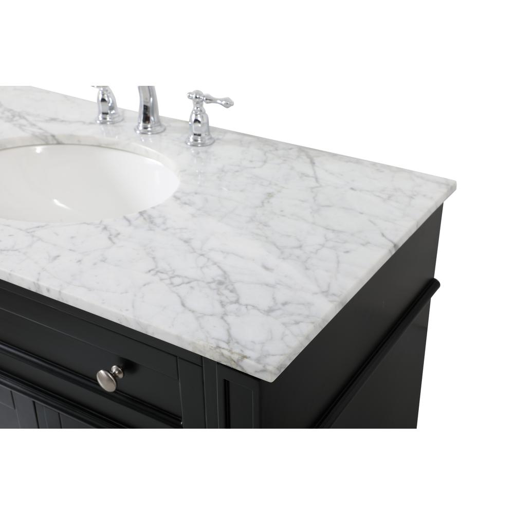 42 inch Single bathroom vanity in black. Picture 11