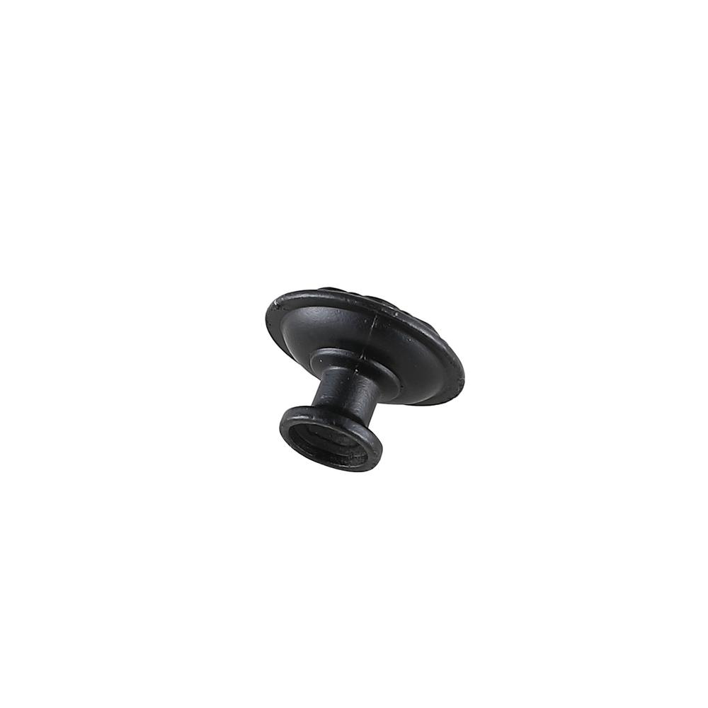 Corio 1.1" Diameter Matte Black Mushroom Knob Multipack (Set of 10). Picture 4