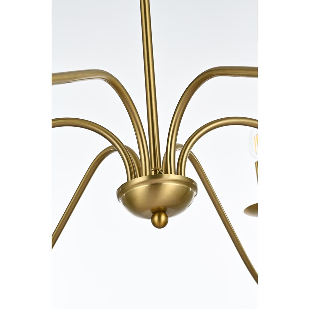 Rohan 36 inch chandelier in Satin Gold. Picture 3