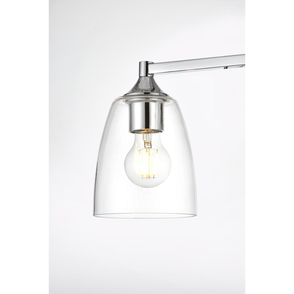 Gianni 4 light Chrome and Clear Bath Sconce. Picture 4