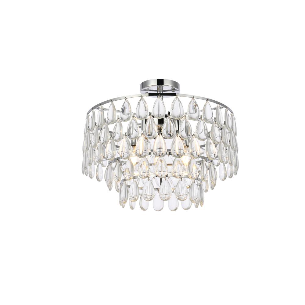 Mila 18 inch flush mount in chrome. Picture 2