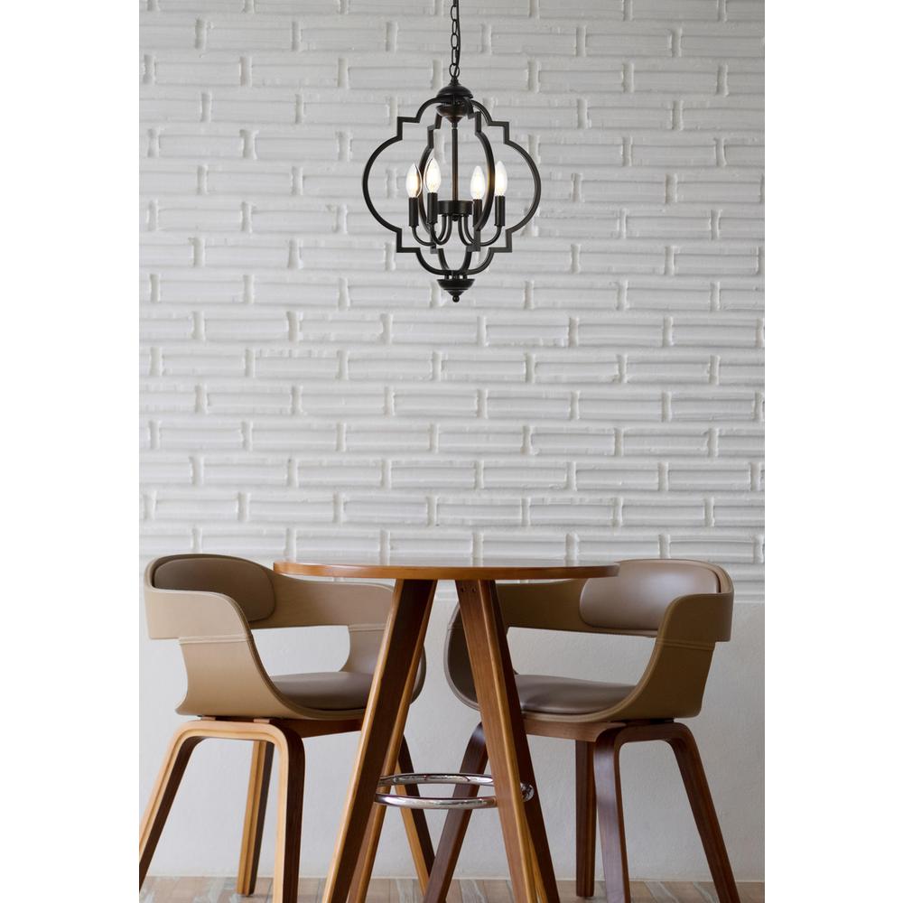 Sandara 4 lights pendant in black. Picture 8