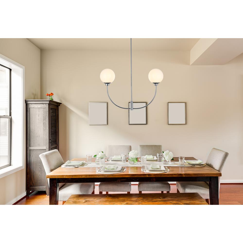 Nyomi 30 inch chandelier in Chrome. Picture 7
