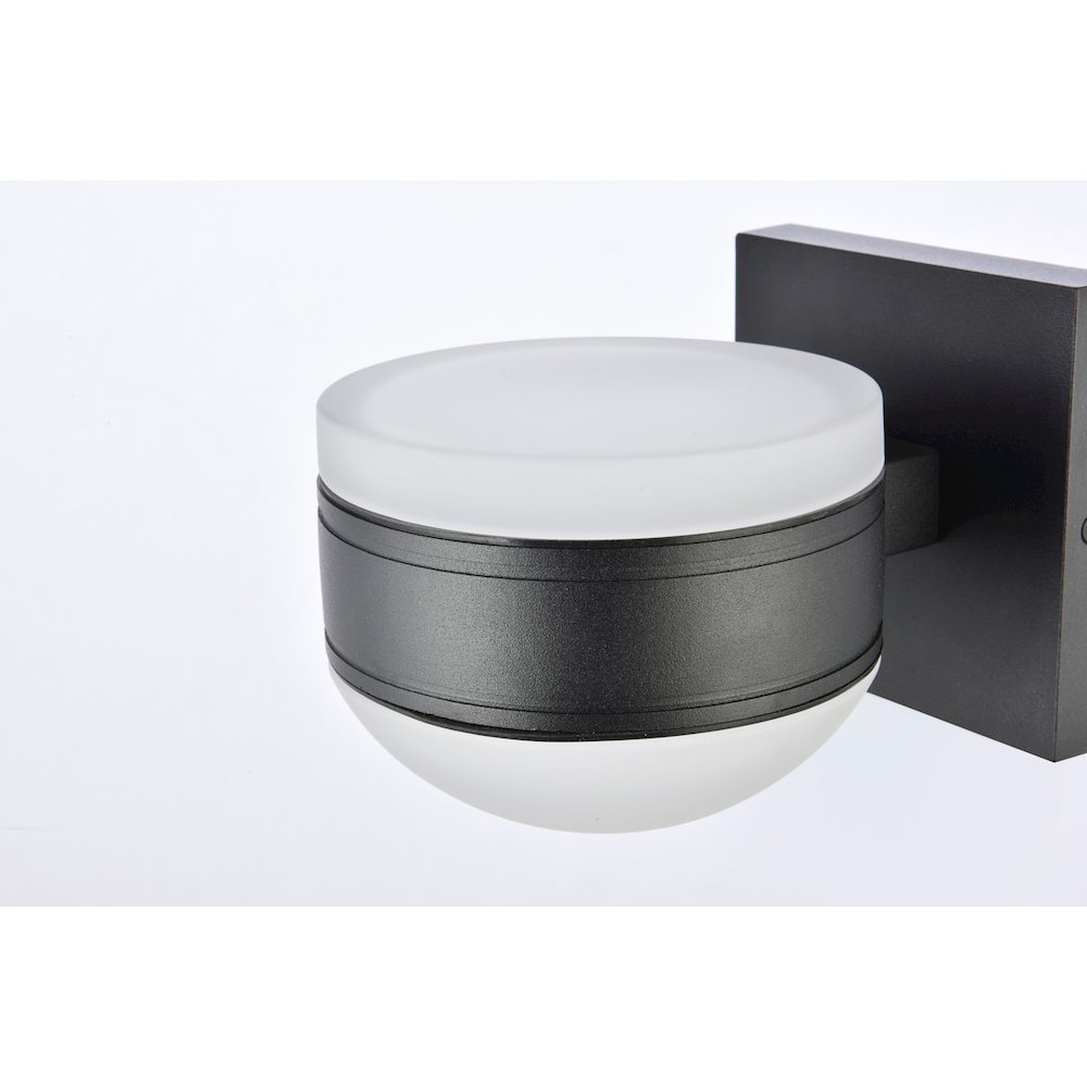 Raine Integrated Led Wall Sconce In Black. Picture 4