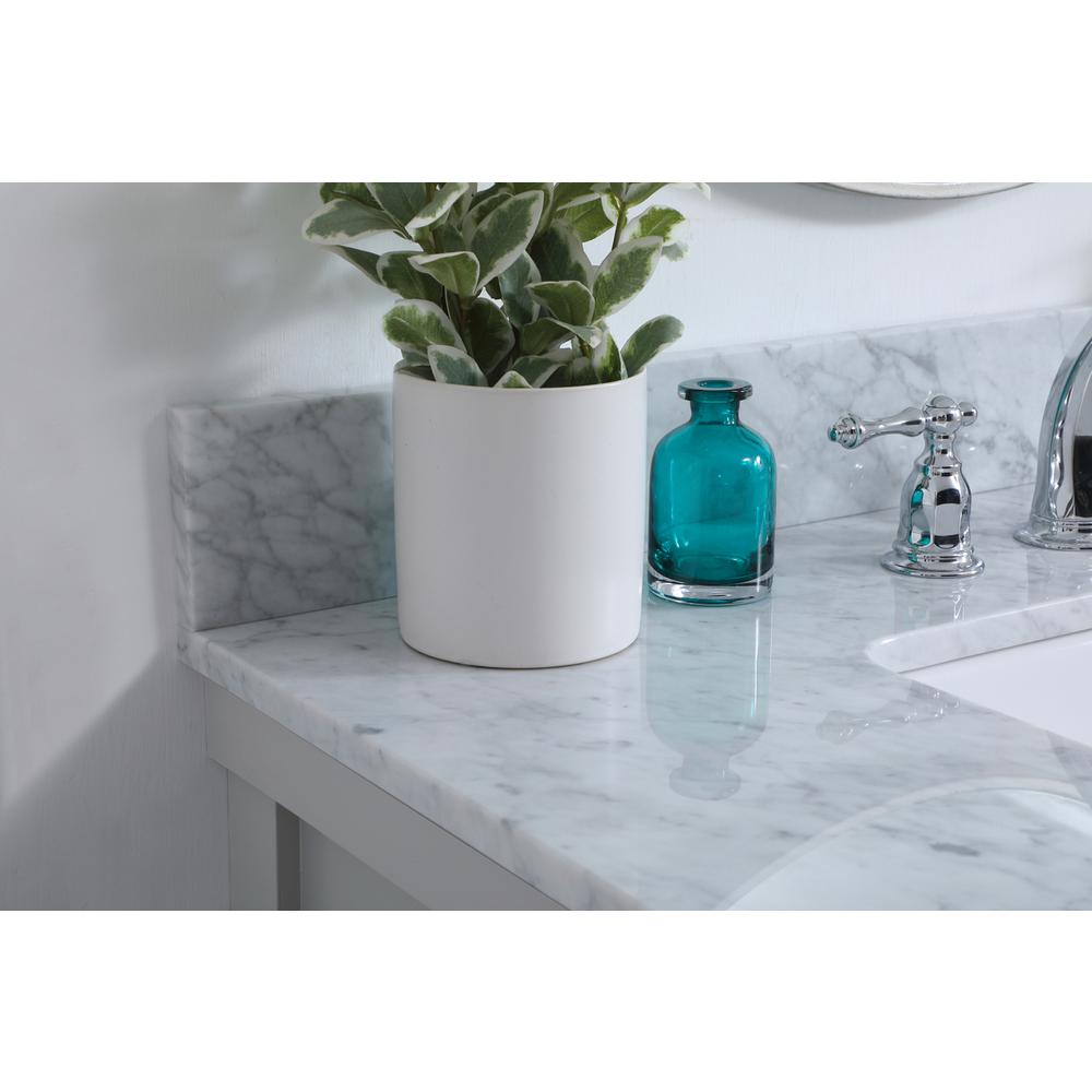 36 inch Single bathroom vanity in grey with backsplash. Picture 5