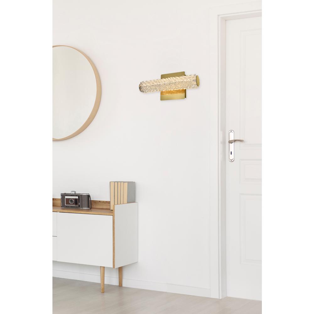 Bowen 12 inch Adjustable LED Wall Sconce in Satin Gold. Picture 10