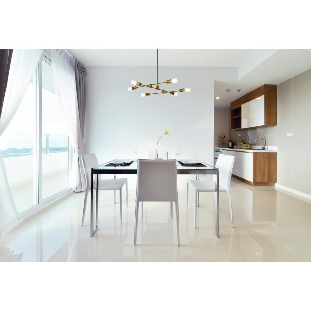 Xavier 6 lights pendant in brass. Picture 8