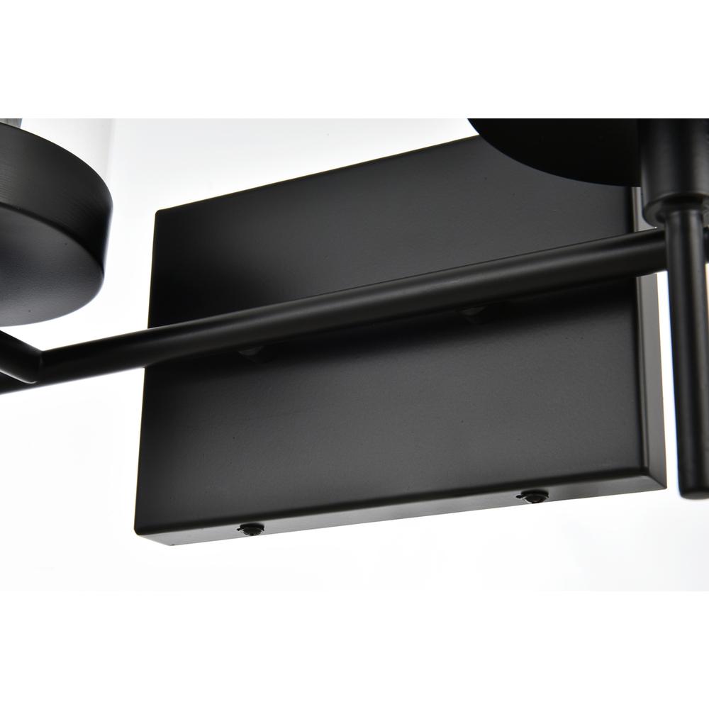 Benny 4 light Black and Clear Bath Sconce. Picture 5