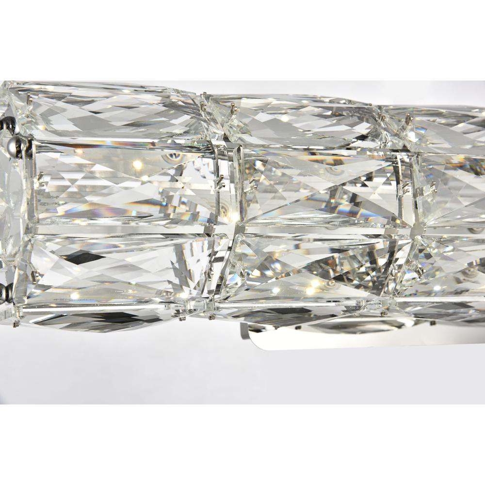 Valetta Integrated Led Chip Light Chrome Wall Sconce Clear Royal Cut Crystal. Picture 5