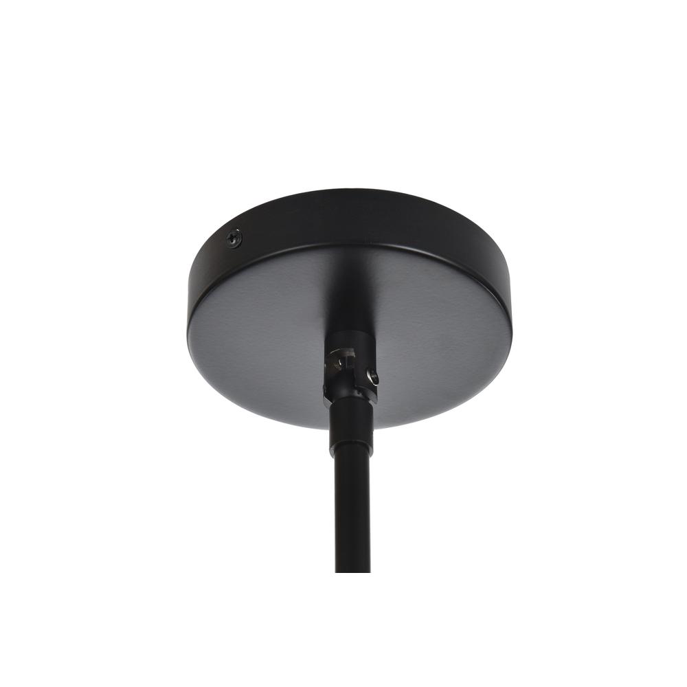 Sienna 42 inch crystal rod pendant in black. Picture 8