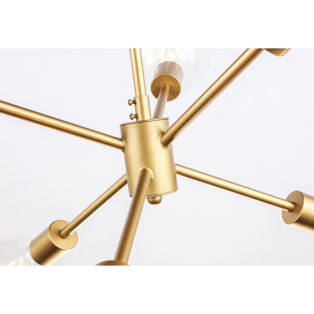 Nolan  6 light Brass pendant. Picture 10
