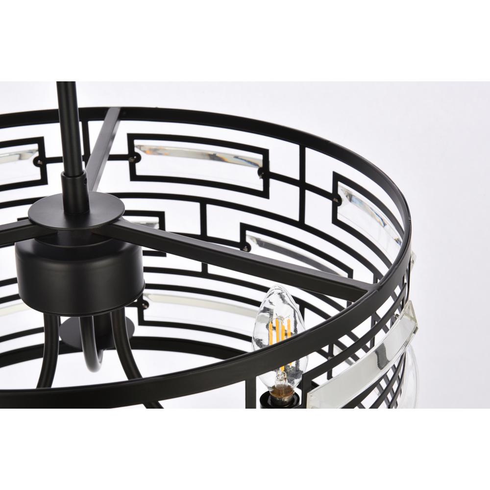 Kennedy 16.5 inch pendant in black. Picture 4