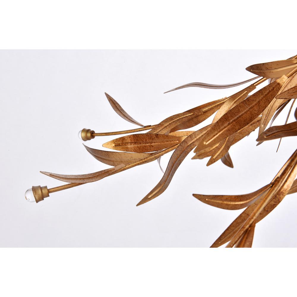 Priscilla 23 inch flush mount in gold leaf. Picture 5