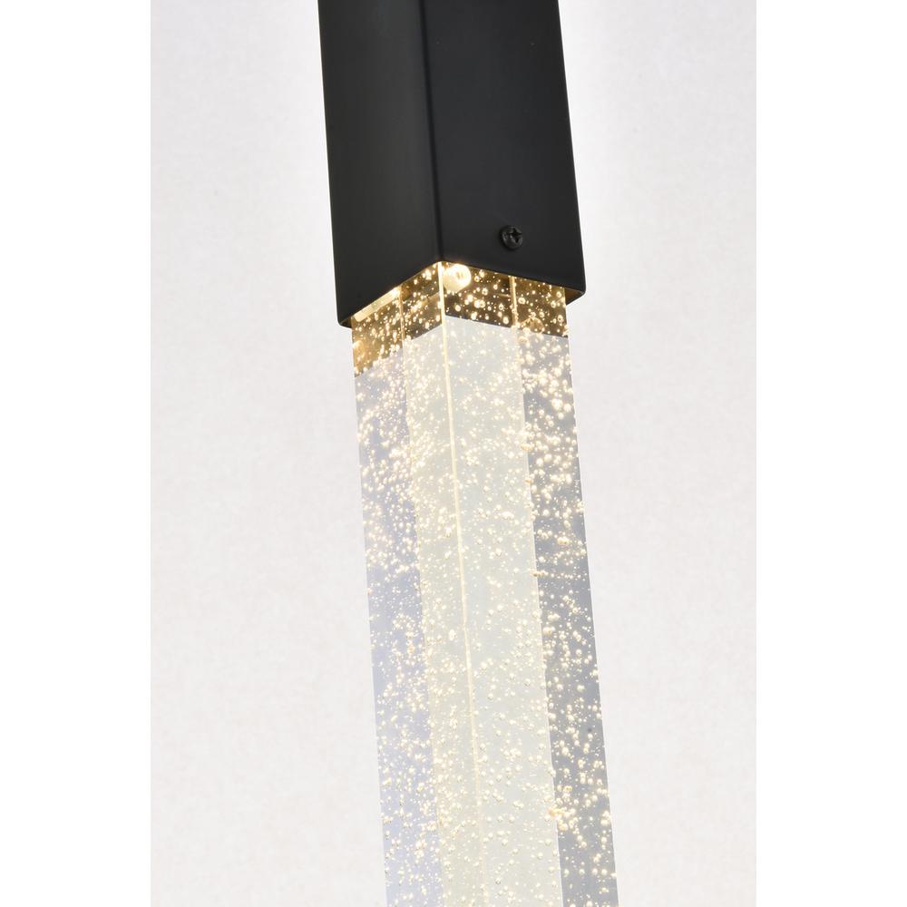 Weston 3 lights pendant in black. Picture 3