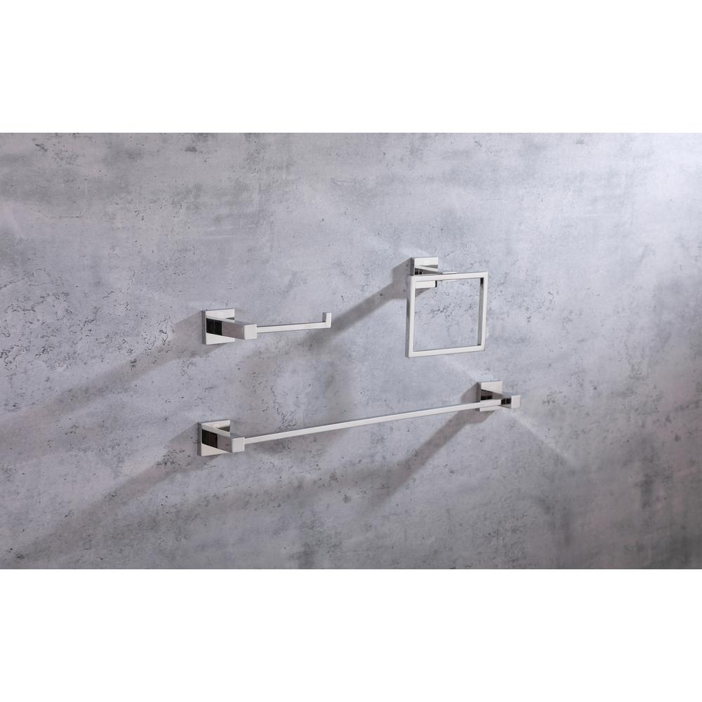 Isla 3-Piece Bathroom Hardware Set in Chrome. Picture 2