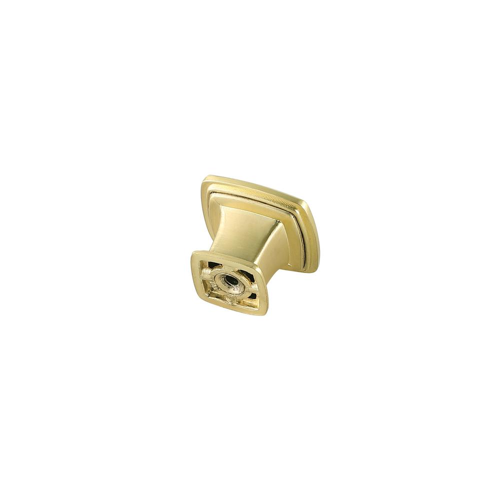 Marcel 1.2" Brushed Gold Square Knob Multipack (Set of 10). Picture 4