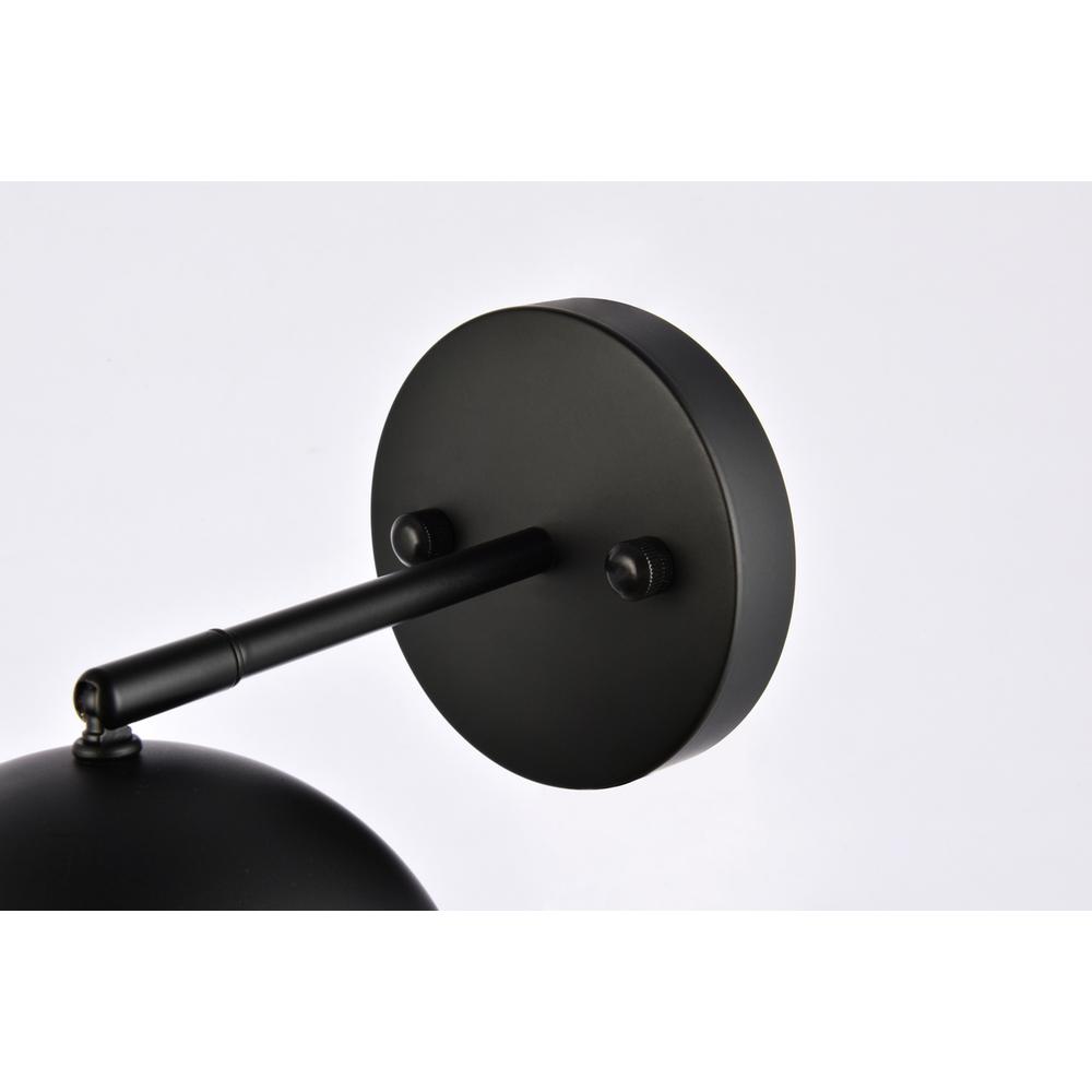Othello 1 light black wall sconce. Picture 6
