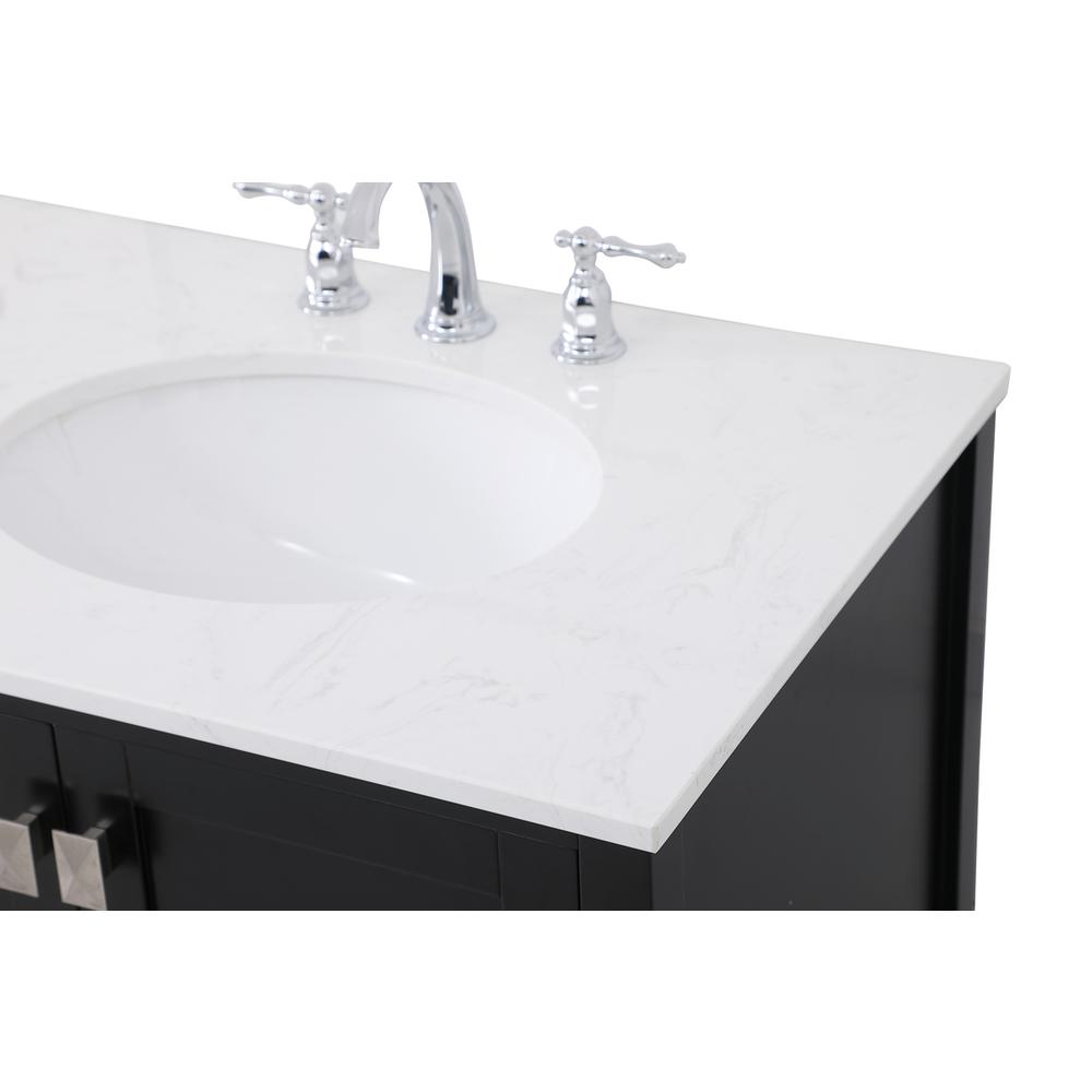 72 inch Double Bathroom Vanity in Black. Picture 10