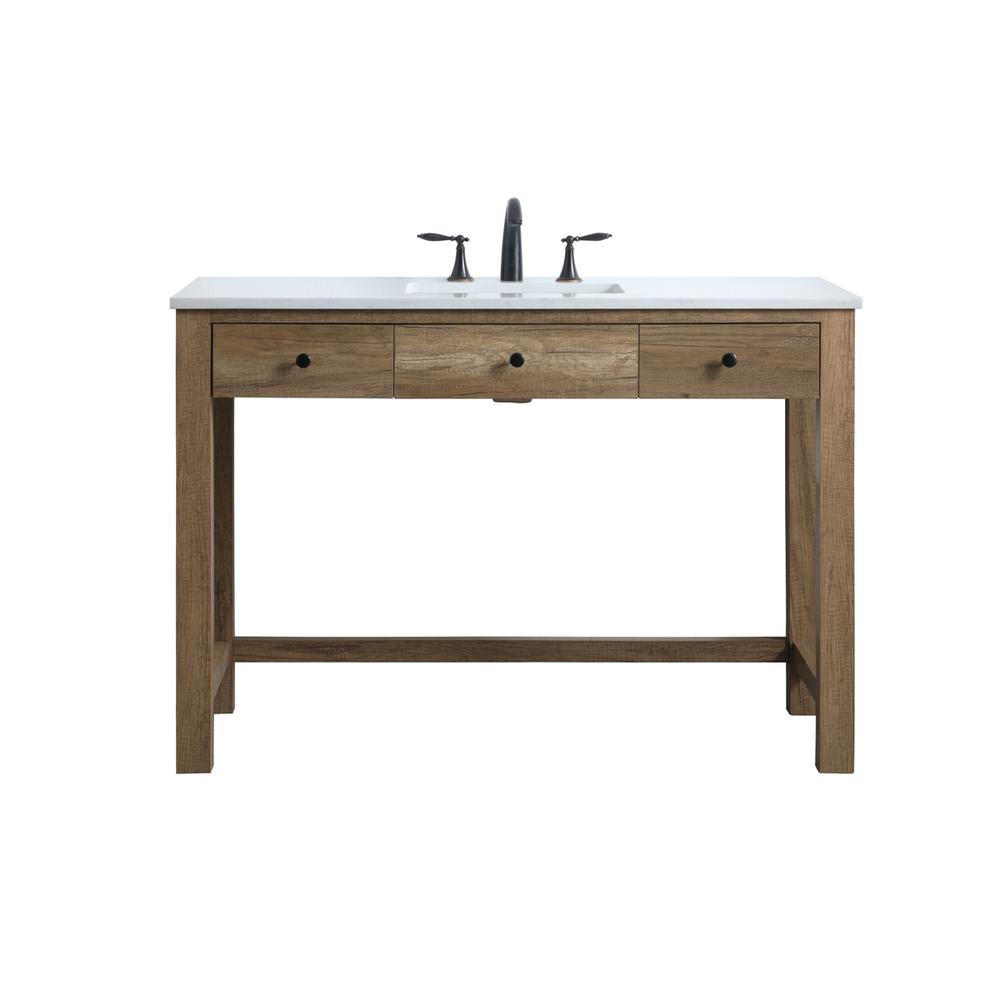 48 Inch ADA Compliant Bathroom Vanity In Natural Oak. Picture 1
