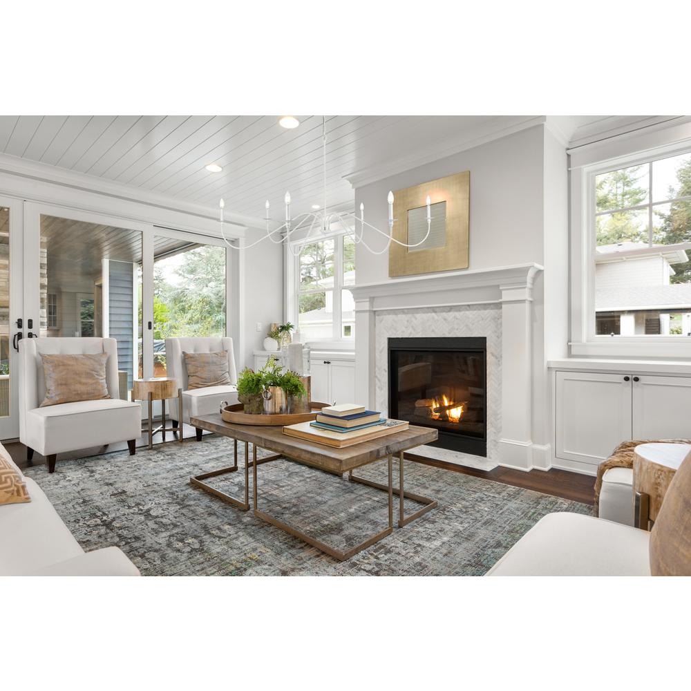 Rohan 60 inch chandelier in White. Picture 7