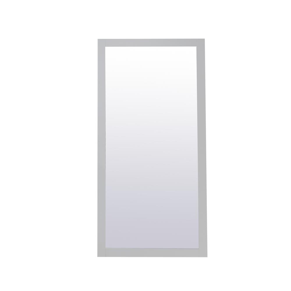 Aqua rectangle vanity mirror 72 inch in Grey. Picture 6