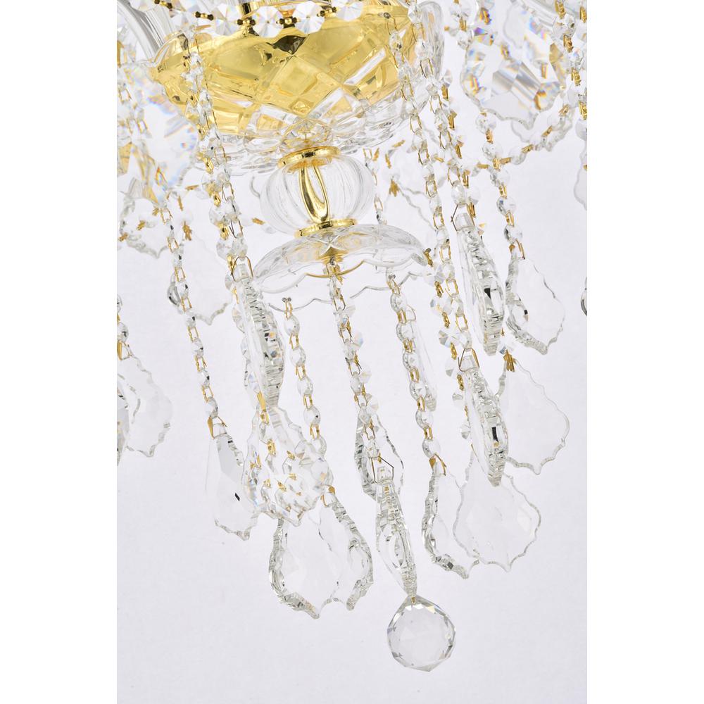 Verona 15 light Gold Chandelier Clear Royal Cut Crystal. Picture 3