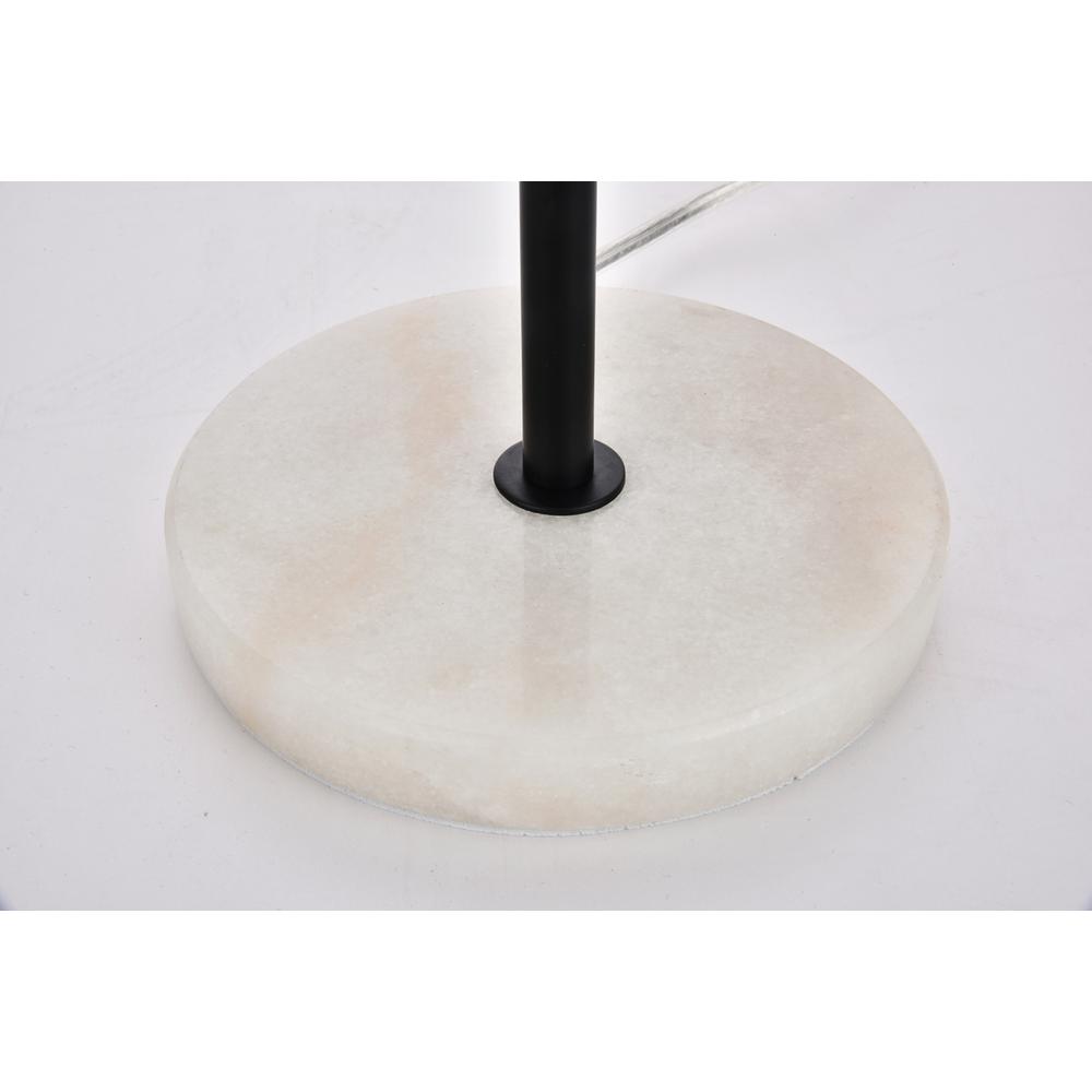 Eclipse 2 Lights Black Table Lamp With Frosted White Glass. Picture 3