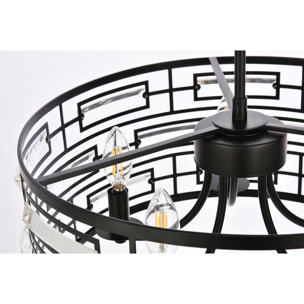 Kennedy 18.5 inch pendant in black. Picture 5