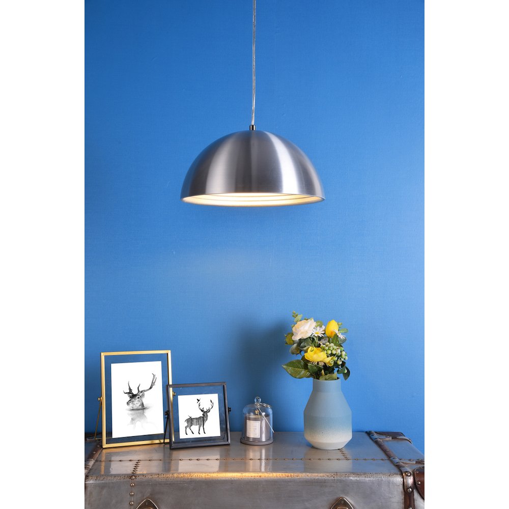 Circa 1 Light Burnished Nickel Pendant. Picture 2