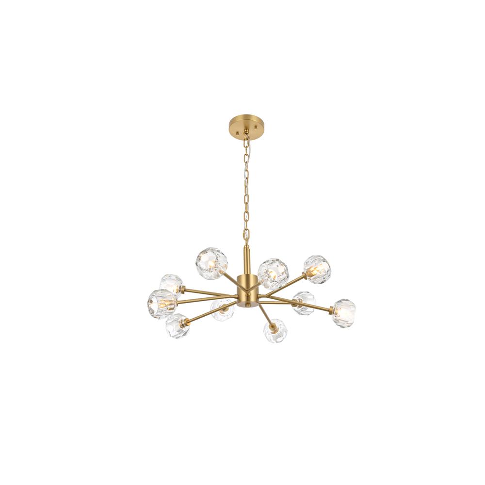Graham 10 Light Pendant in Gold. Picture 1