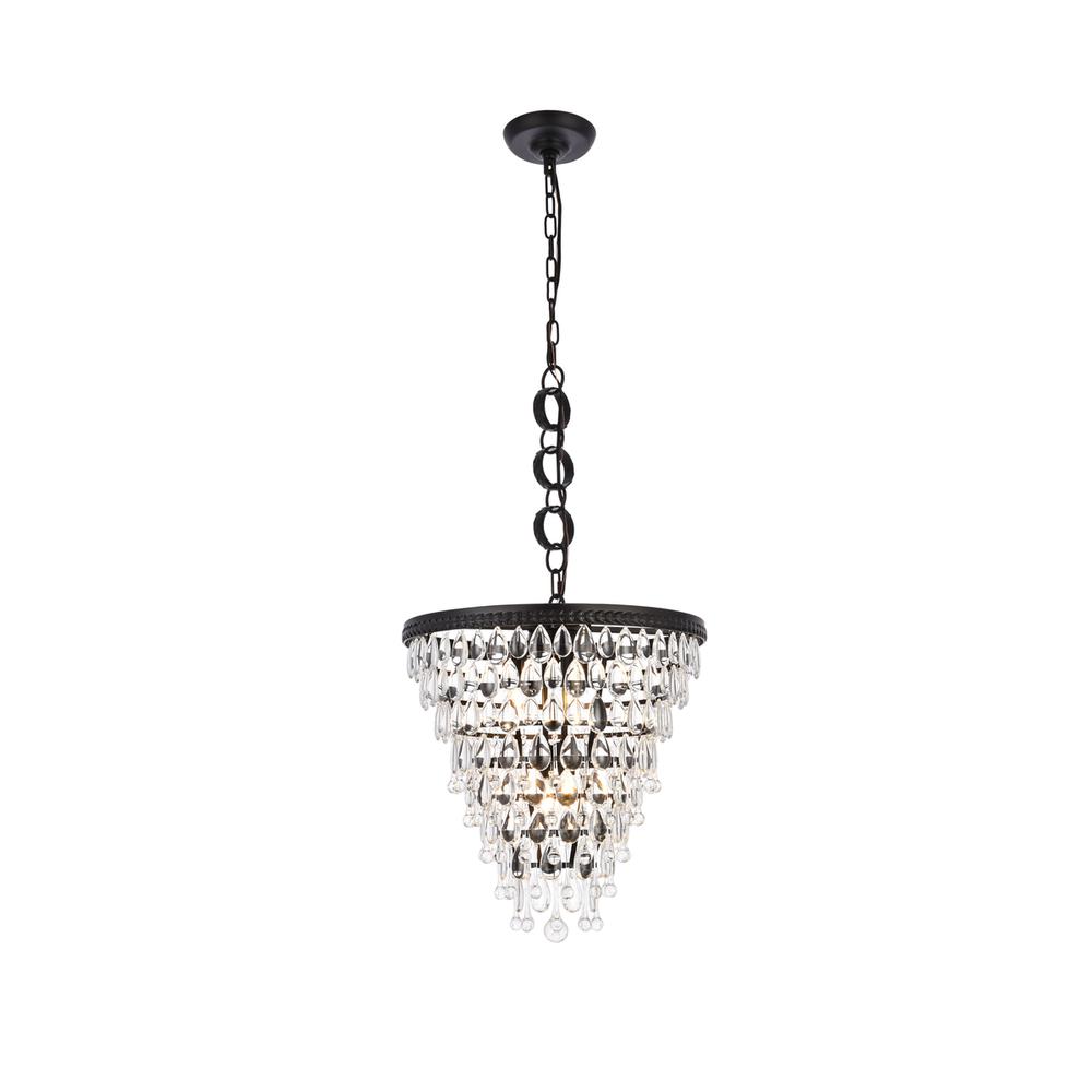 Nordic 5 lights black pendant. Picture 1