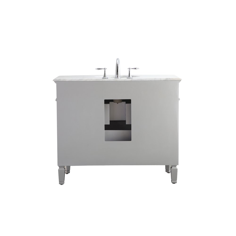 42 In. Single Bathroom Vanity Set In  Antique Silver. Picture 18