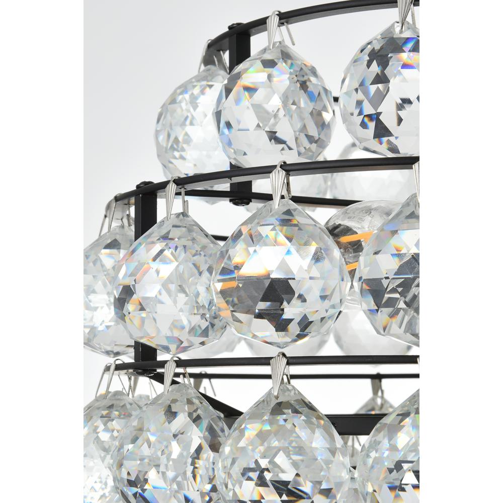 Savannah 12 inch pendant in black. Picture 4