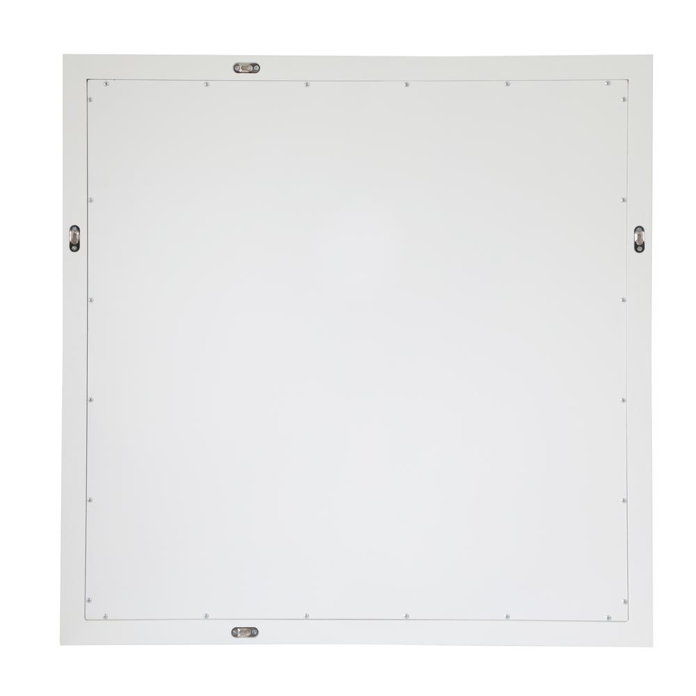 Aqua square vanity mirror 36 inch in White. Picture 6