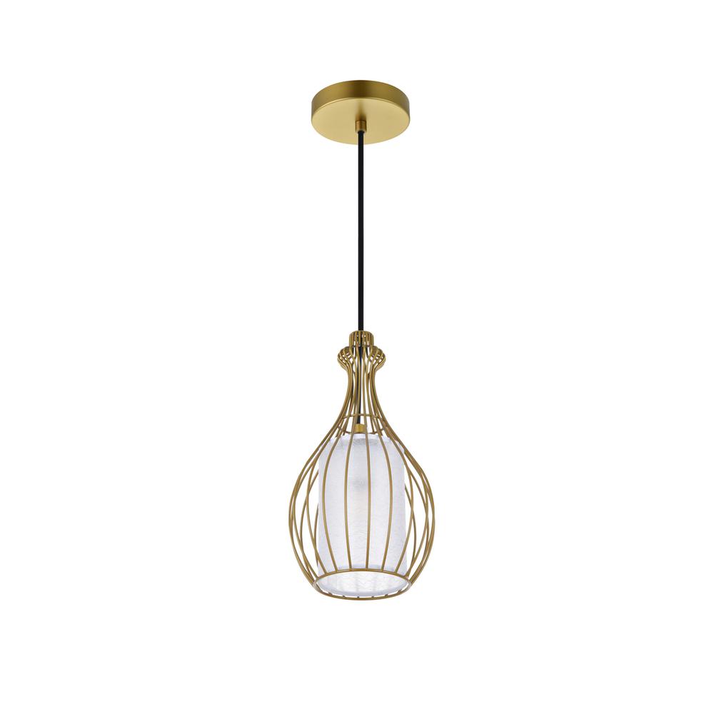Miya 1 Light Brass Pendant. Picture 6