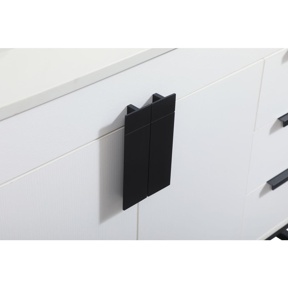 48 inch Single bathroom vanity in white with backsplash. Picture 12