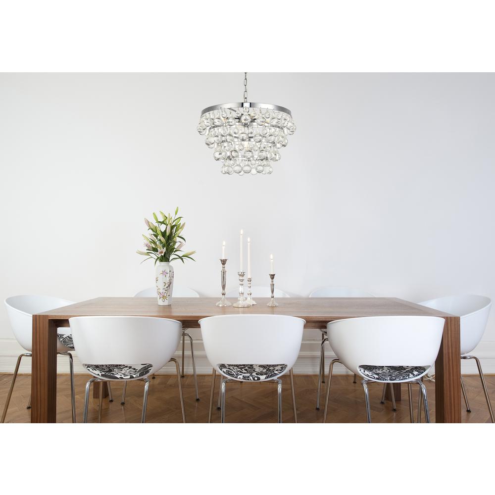 Kora Collection Pendant D17 H10.9 Lt:5 Chrome Finish. Picture 6