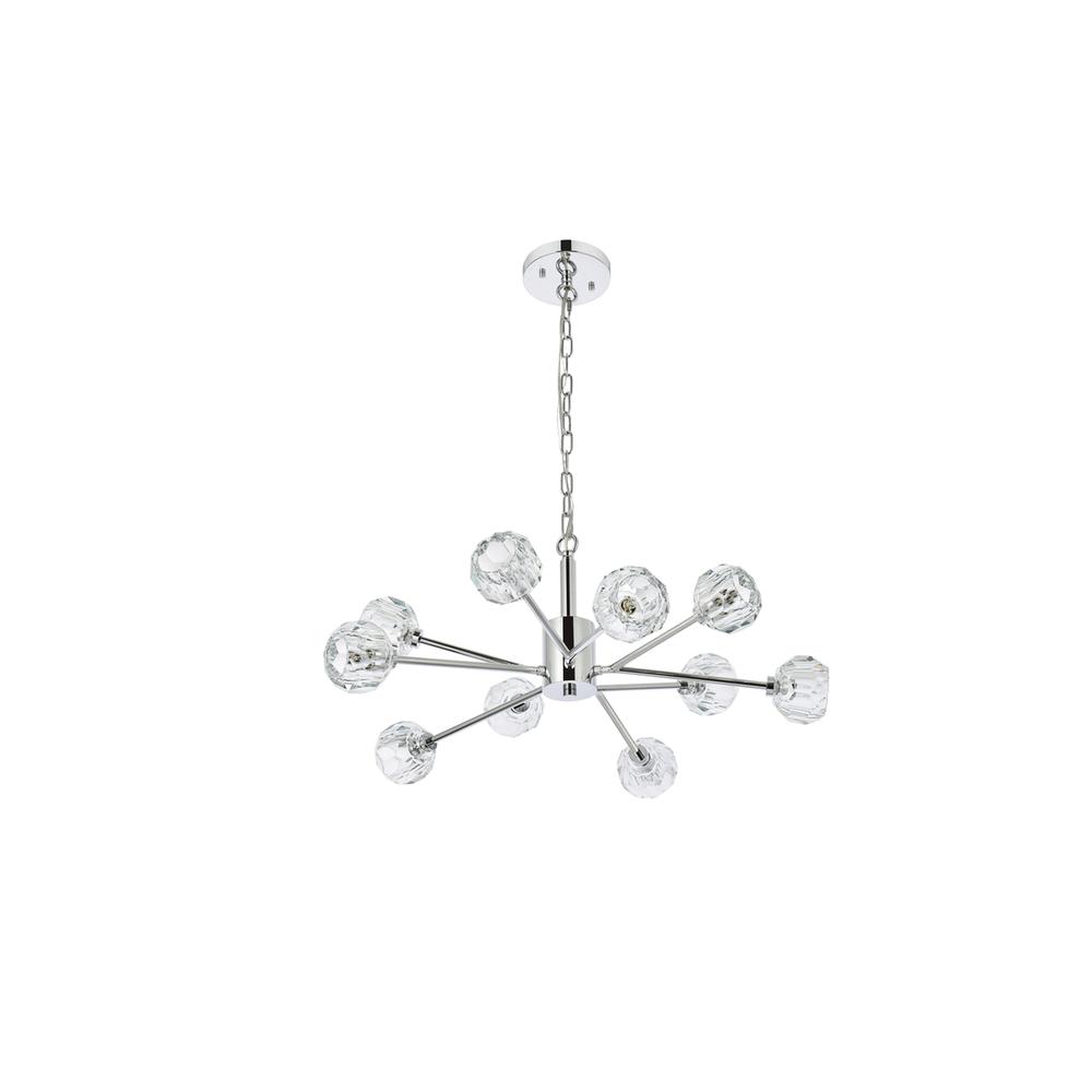 Graham 10 Light Pendant in Chrome. Picture 6