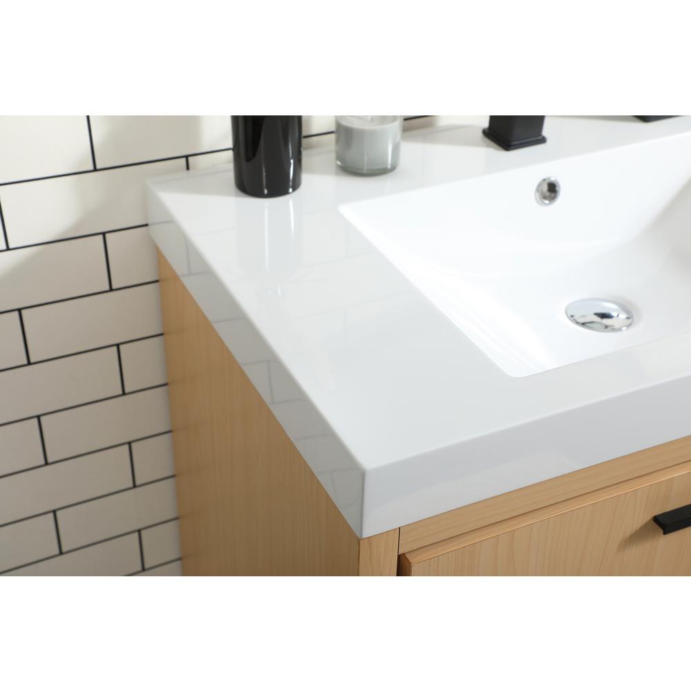 30 inch Single bathroom vanity in Maple. Picture 5