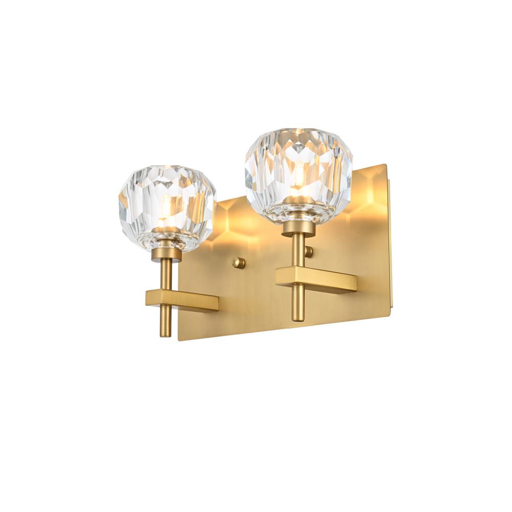 Graham 2 Light Wall Sconce in Gold. Picture 2