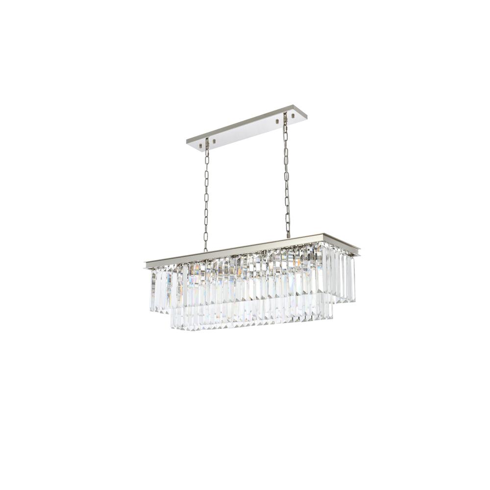 Sydney 12 light polished nickel Chandelier Clear Royal Cut Crystal. Picture 6