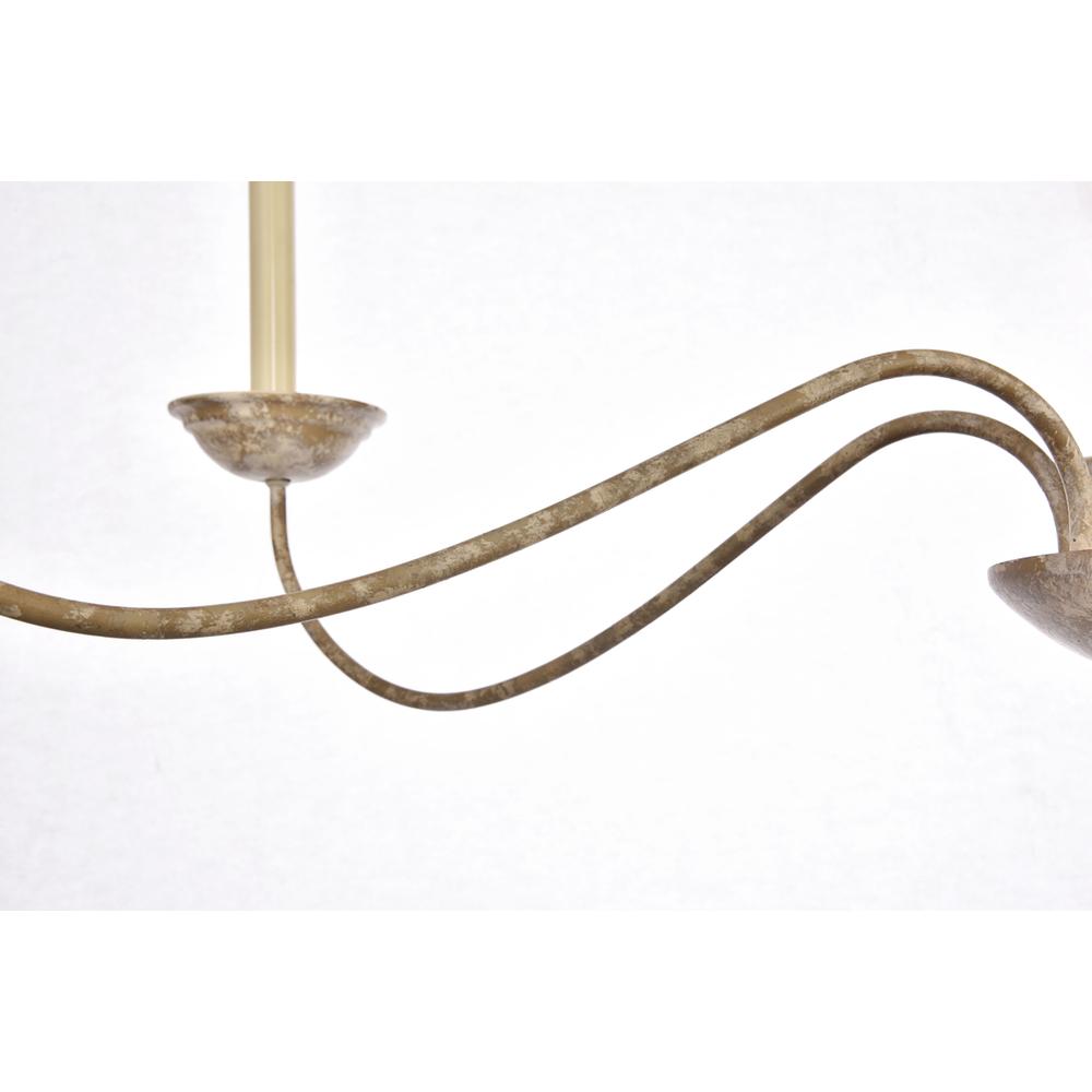 Merritt Collection Chandelier D39.8 H24 Lt:6 Weathered Dove Finish. Picture 4